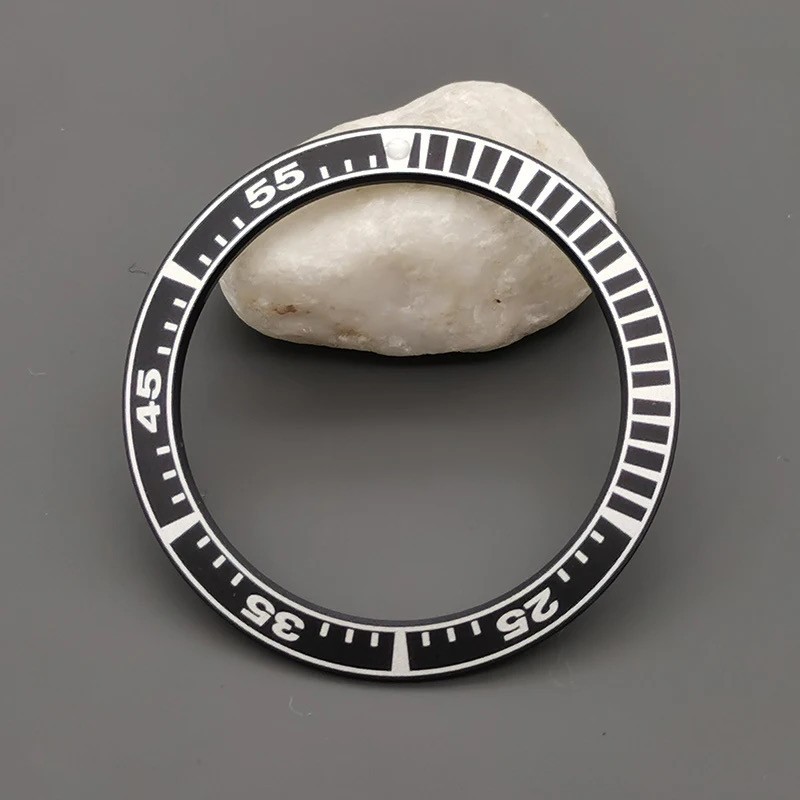 Flat Aluminium Watch Bezel Insert Ring For King Samurai Watch Case 40mmx31.5mm