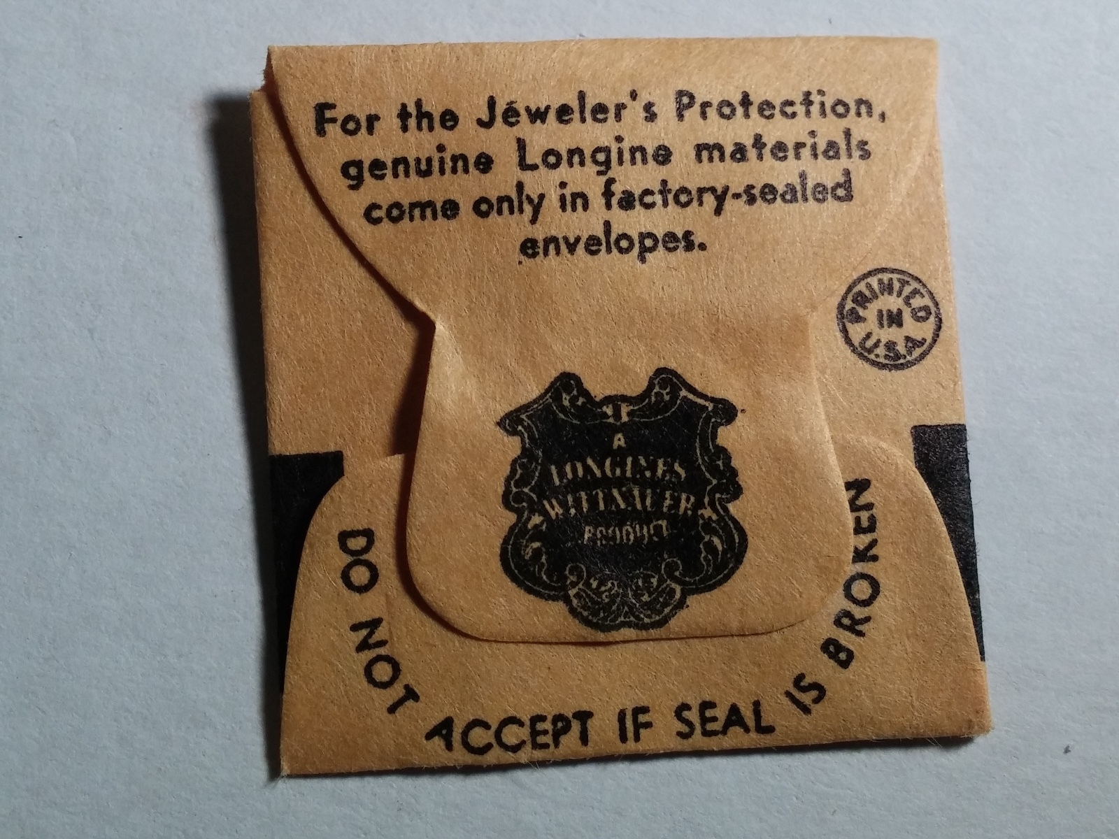 Longines Second Hand. WHITE 1.50mm, “10L-2371; 23M; 44C” for watch repair