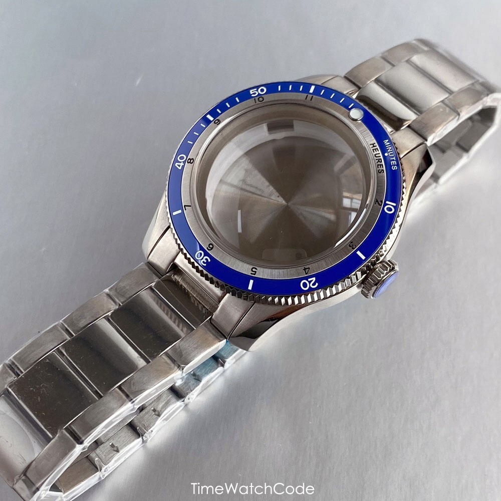 40mm NH35 Diving Watch Case Bubble Sapphire Fit NH36 NH38 PT5000 ETA2824 20BAR