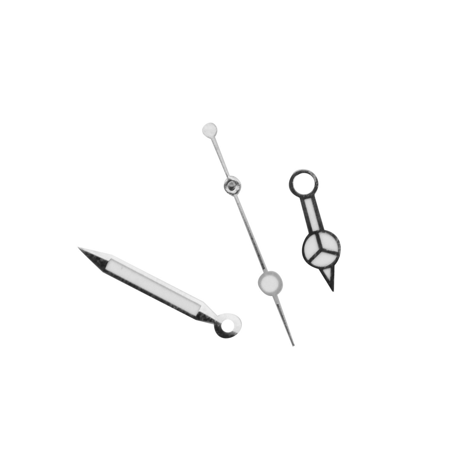 New Silver Plated Watch Hands Kit Compatible With ETA 2824 Tudor Submariner E