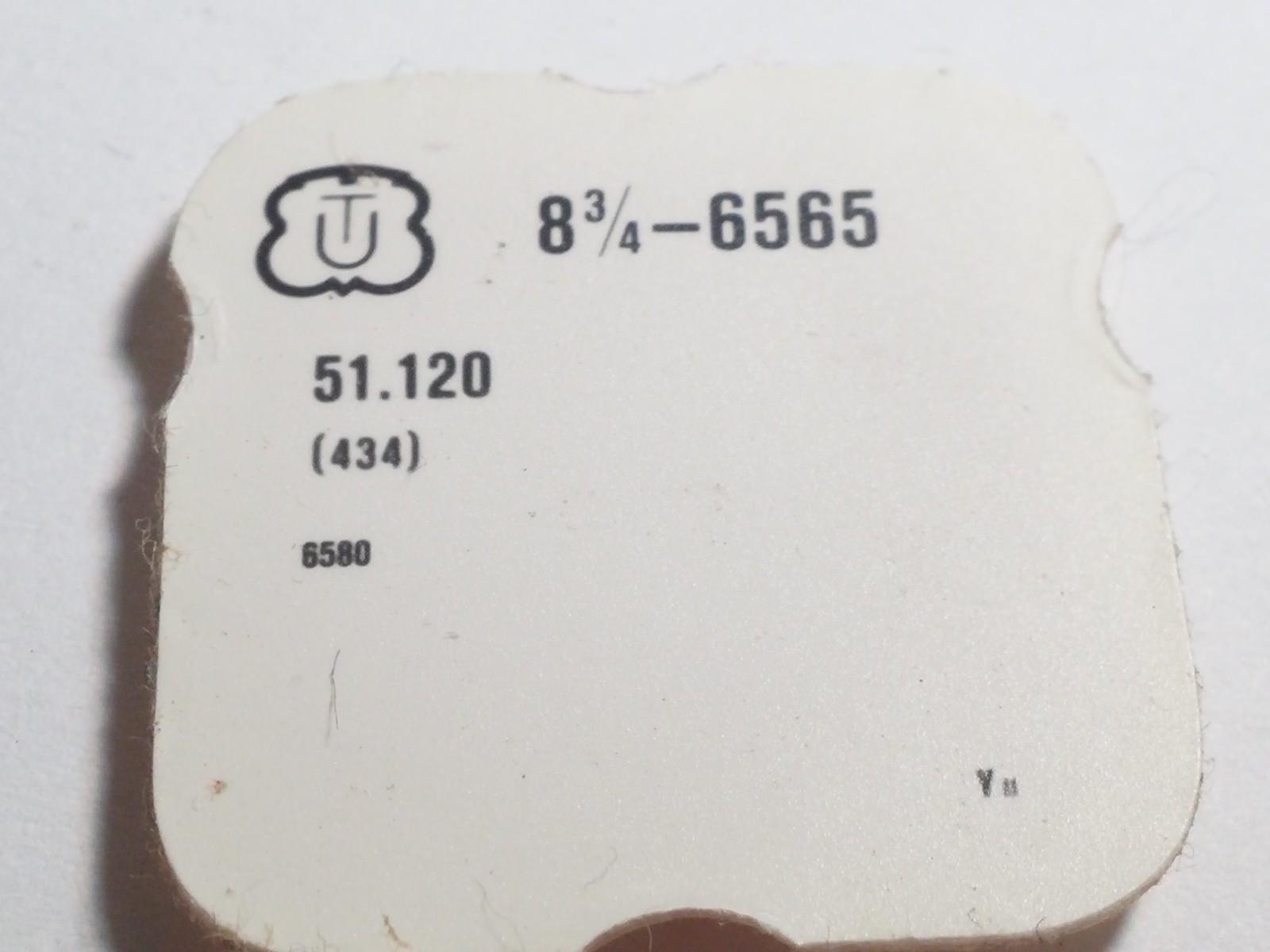 Unitas / UT 8 3/4 6565 434 (51.120, and 6580) for watch repair