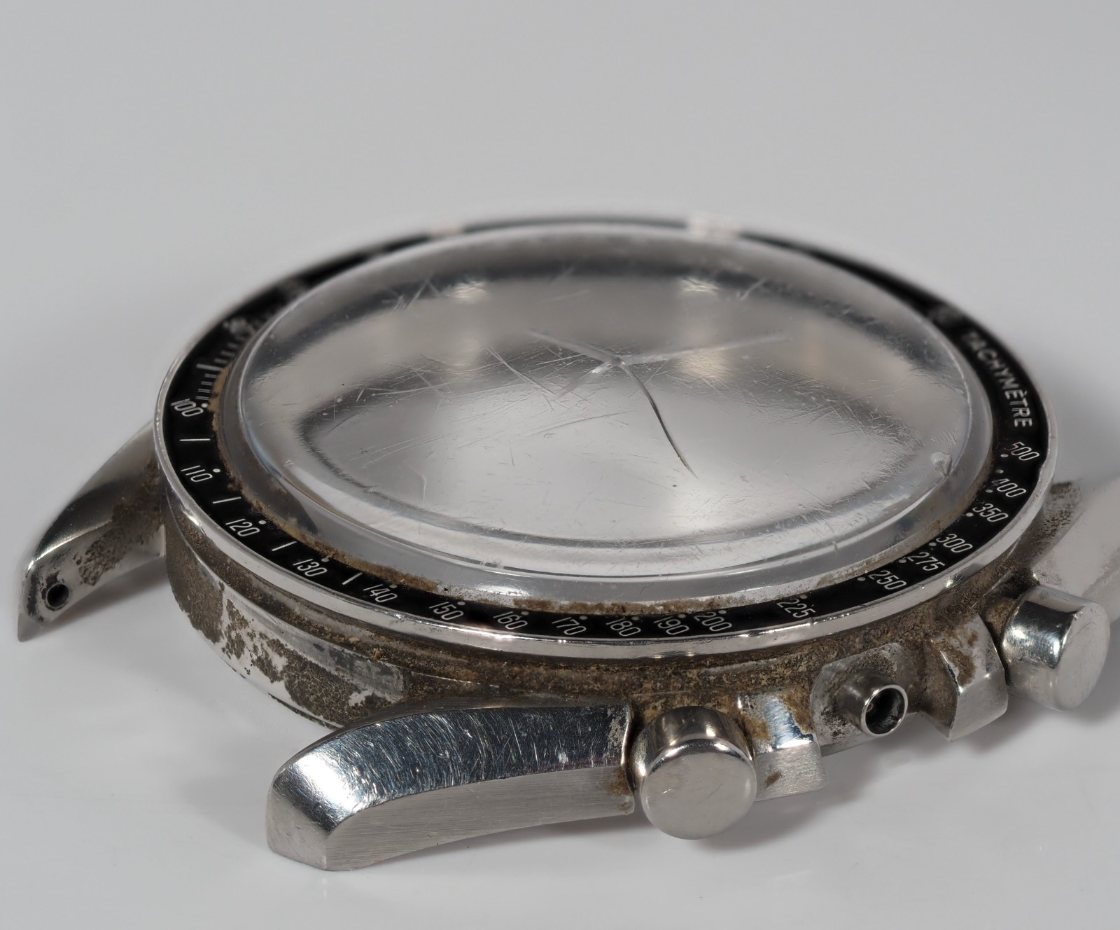 Original Vintage Omega Speedmaster 145.012-67 Mid Case Service Bezel Unpolished