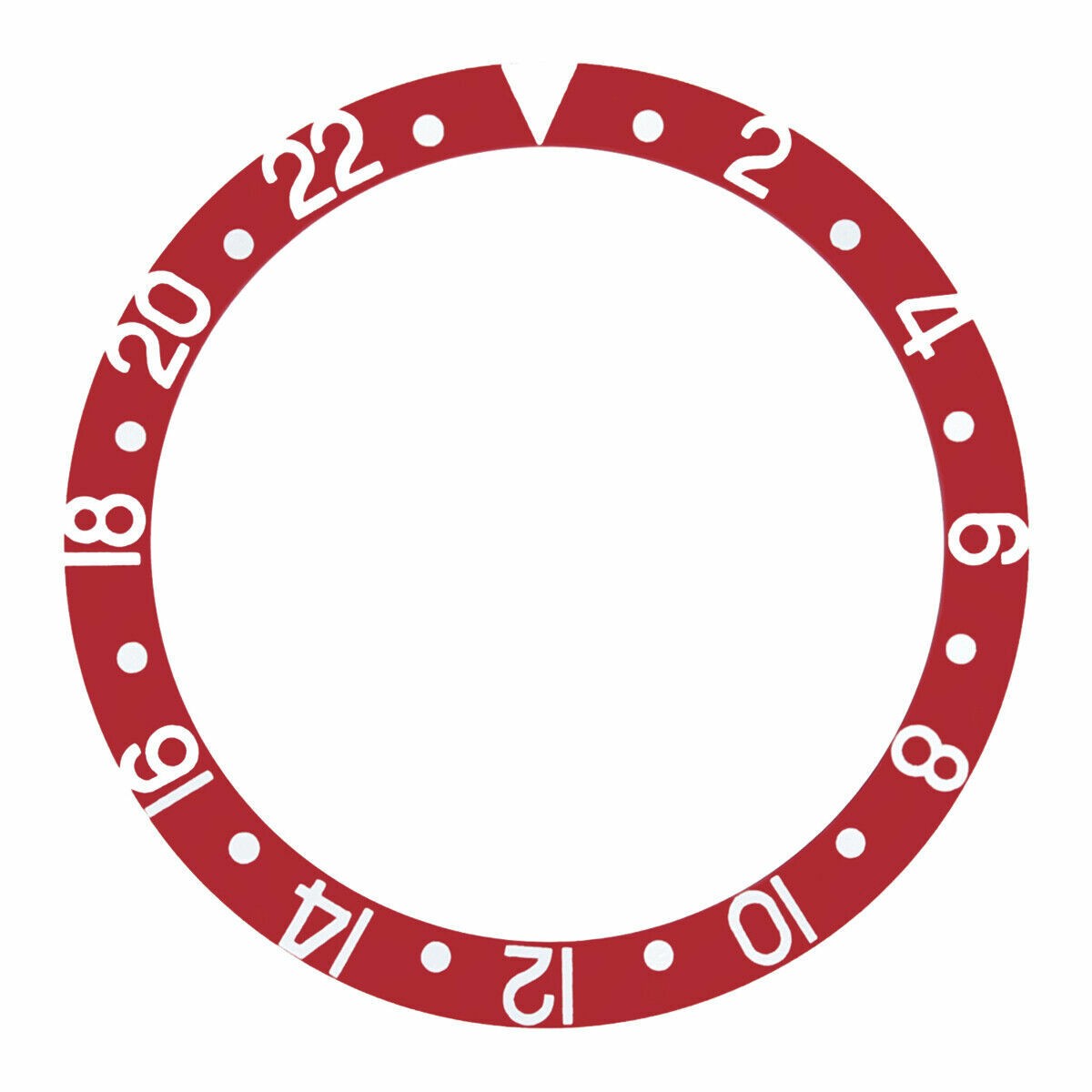 BEZEL INSERT ALUMINUM FOR ROLEX GMT 16700 16710 16713 16718 16760 RED COLOR