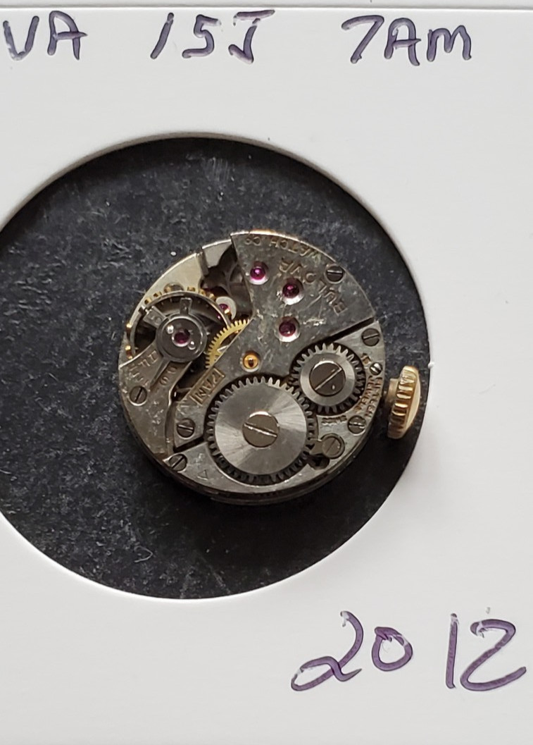 WOMENS BULOVA 15j 7AM WRIST WATCH MOVEMENT #2012