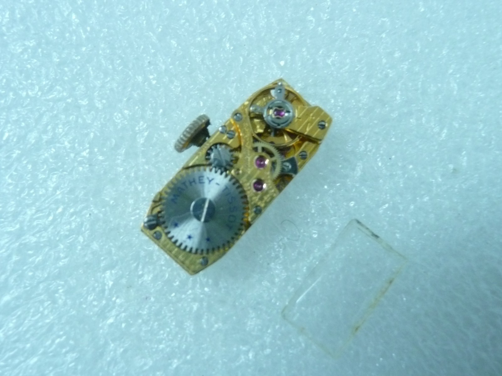 Vintage Mathey Tissot Manual Wind Ladies Watch Movement RUNNING. MOP face