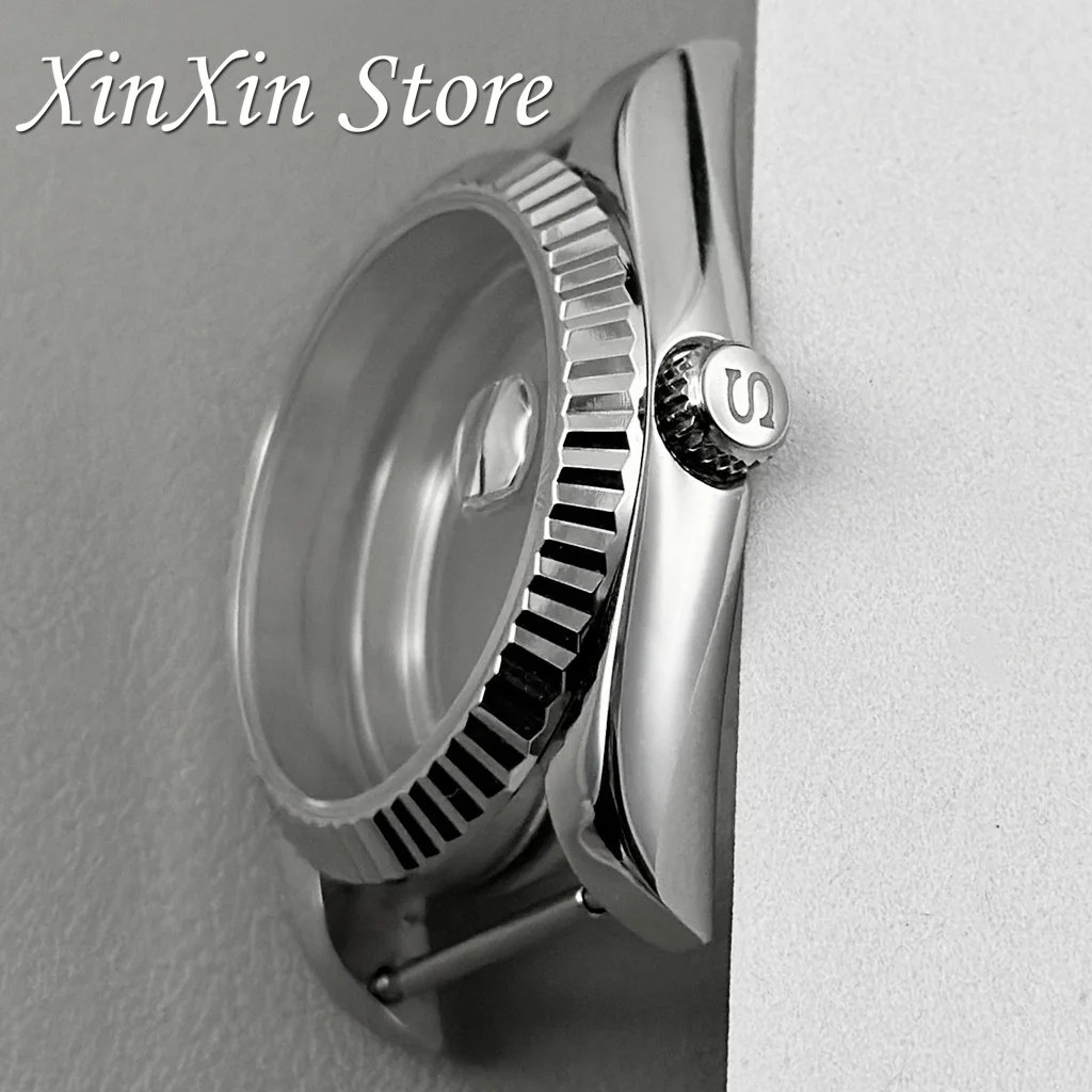 904L Stainless Steel NH35 Fluted Bezel Watch Case 36Mm/40Mm S Crown for NH34 NH3