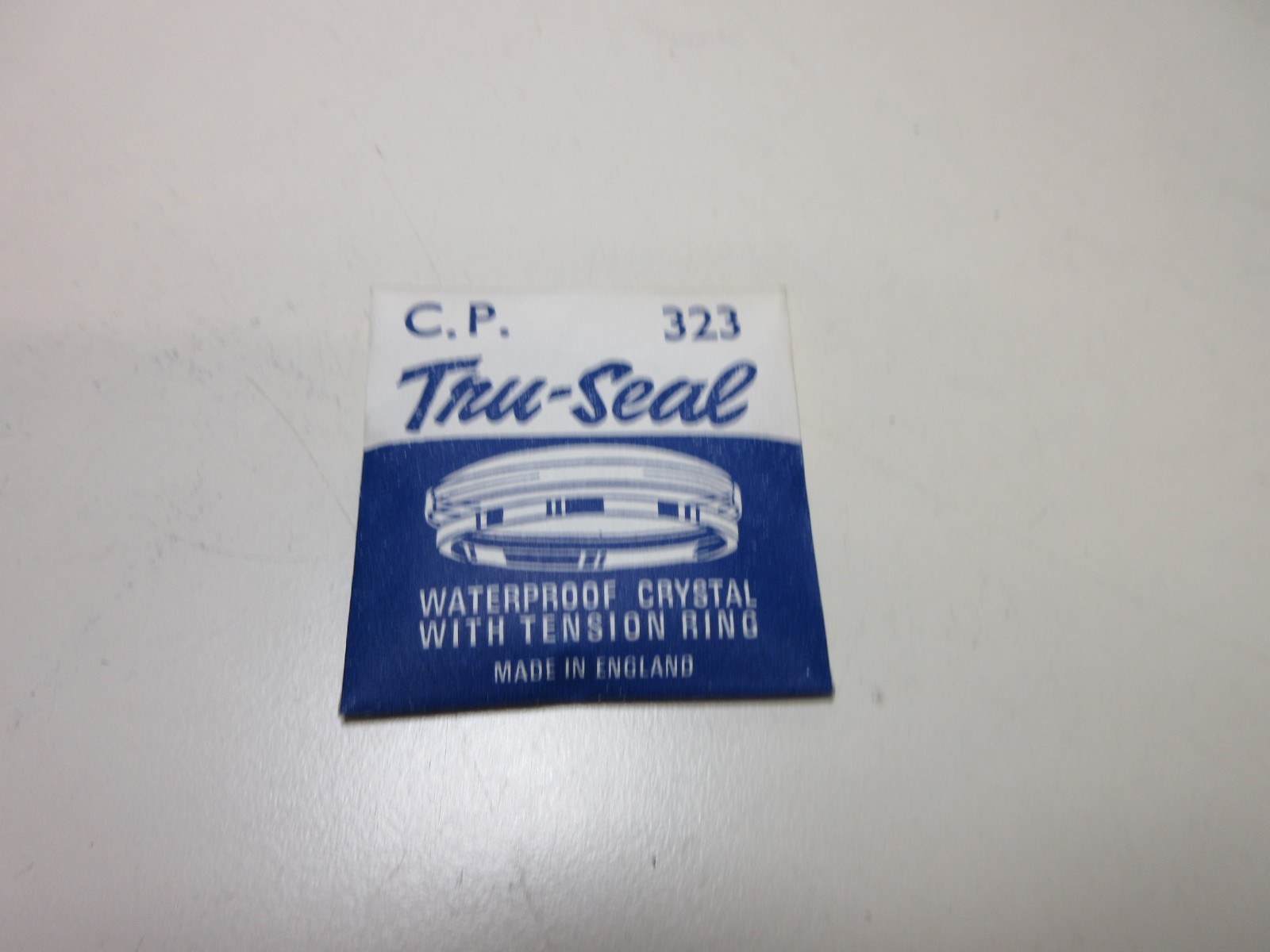 TRU SEAL ROUND WATCH CRYSTAL CP 323 WATERPROOF WATCHMAKER REPLACEMENT PART #355
