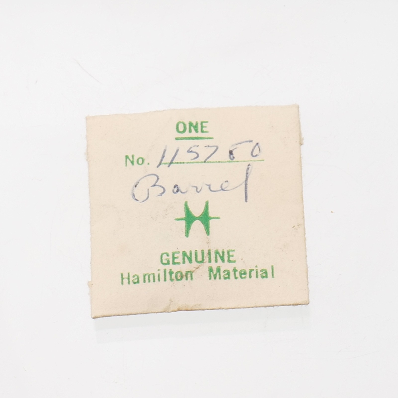Hamilton 115780 Watch Barrel & Cap Part New Old Stock Fits Grade 672 (G18D13)