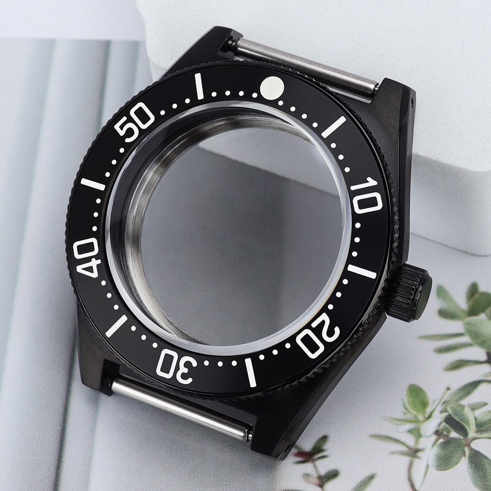 PVD STEEL Watch Case 40.5mm Prospex Style Sapphire 10ATM For JAPAN NH35 Movement