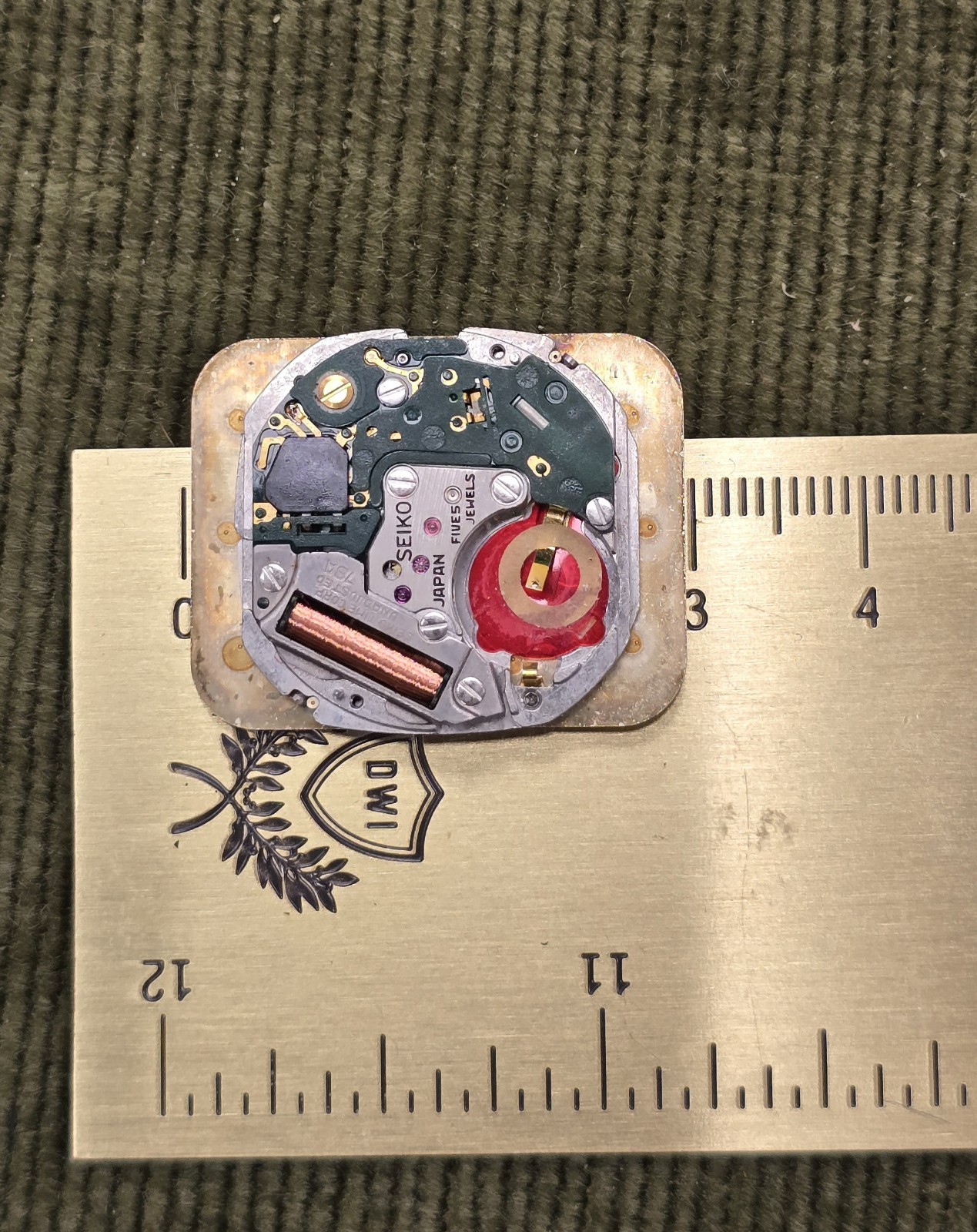 Genuine Seiko 5 Jewel Quartz Watch Movement Dial & Hands 5039R Parts Repair