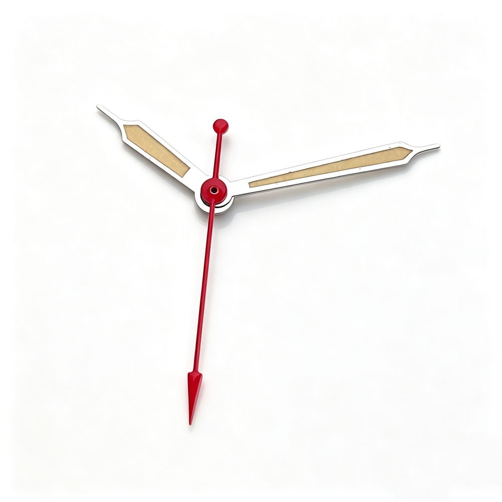 Silver Red Watch Hand Needles Green Lume fit NH35 PT5000 Miyota 8215 Movement