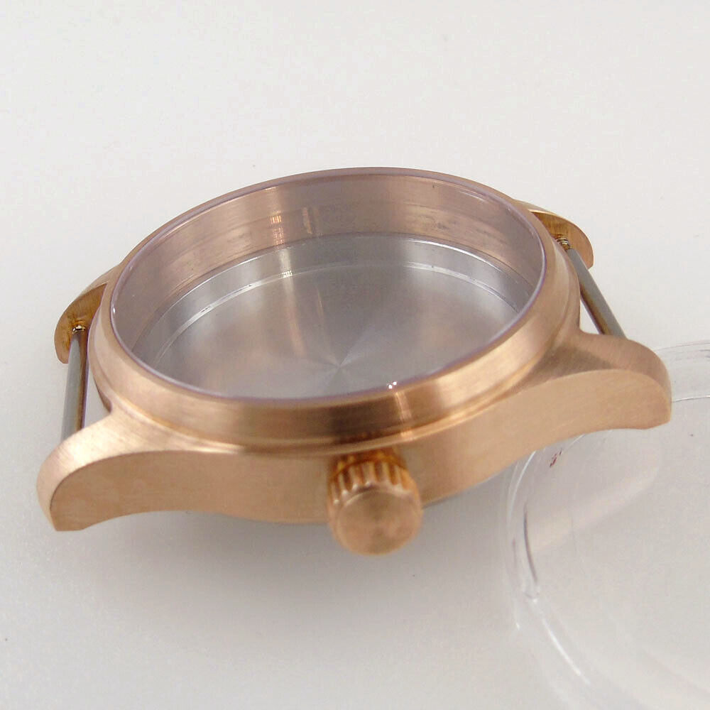 CUSN8 Solid Bronze Polit Watch Case Dial Hands Set Fit NH35A NH36A NH34A SKX SRP