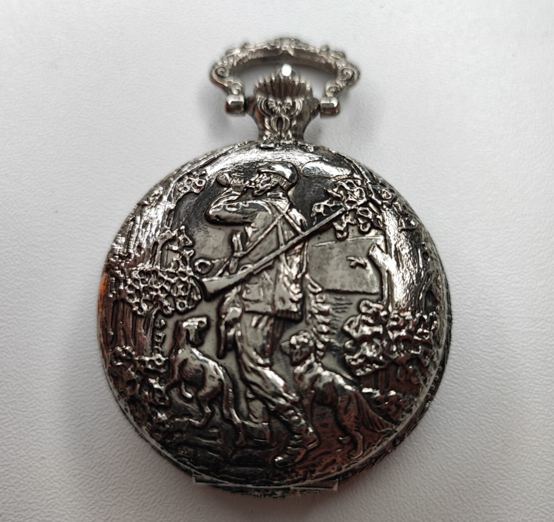 hunting scene pocket Watch lifestar watch – 46.5 mm – for parts and spares