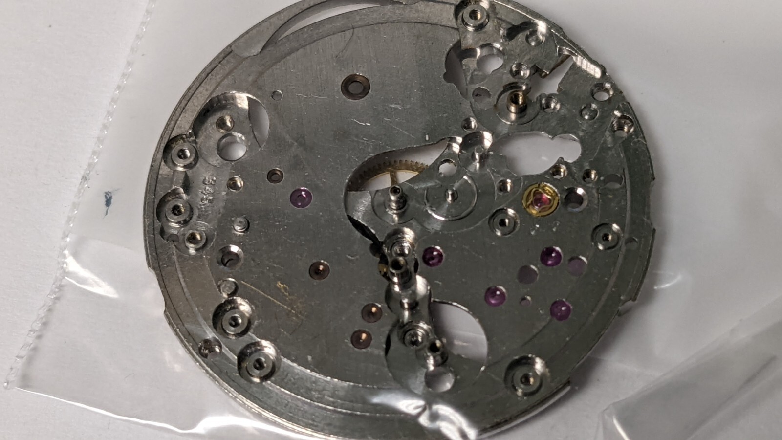 Vintage Longines 345 100 Mainplate, taken from fully functioning movement