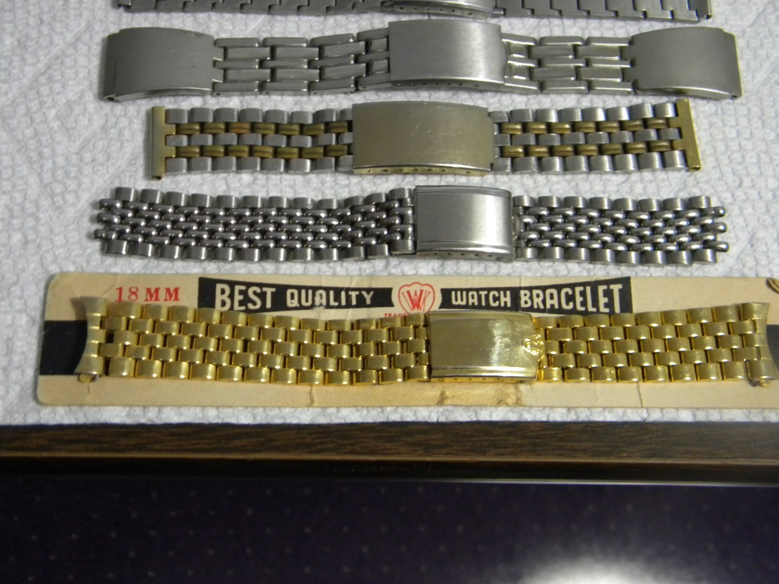 Lot of 11 Men’s Ladie’s Stainless or Other Watch Bands with Deployment Clasps #2
