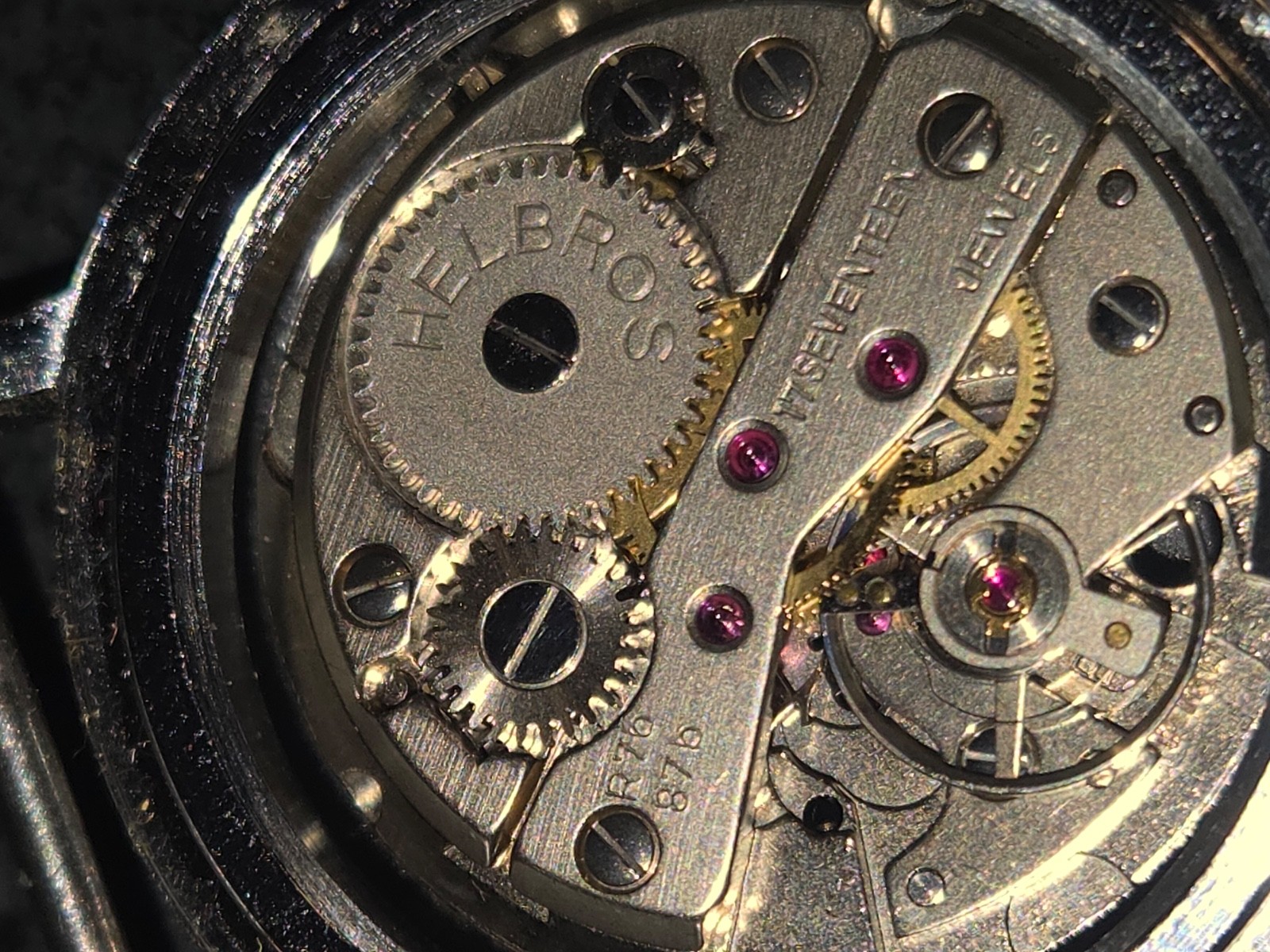 Lorsa P72A vintage French mechanical watch movement