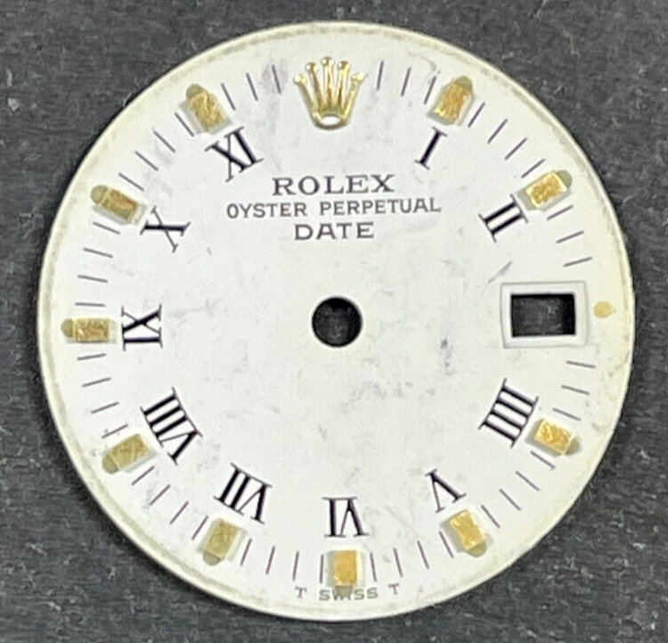 Vintage Rolex Oyster Perpertual Date Watch Dial For 26mm Case 6517 6519 6917