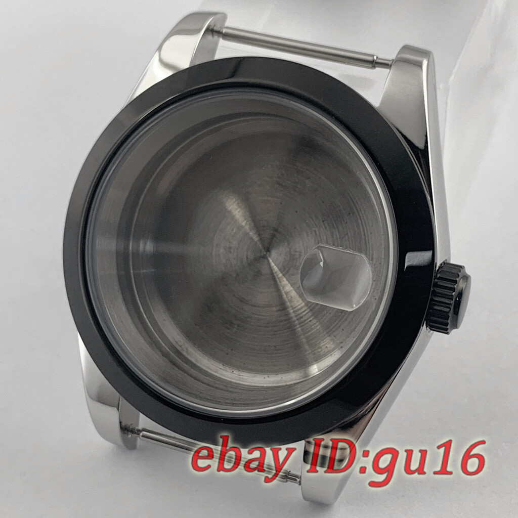 36mm/40mm NH35 NH36 ETA2824/2836 Miyota 8215 PVD black Sapphire Glass watch case