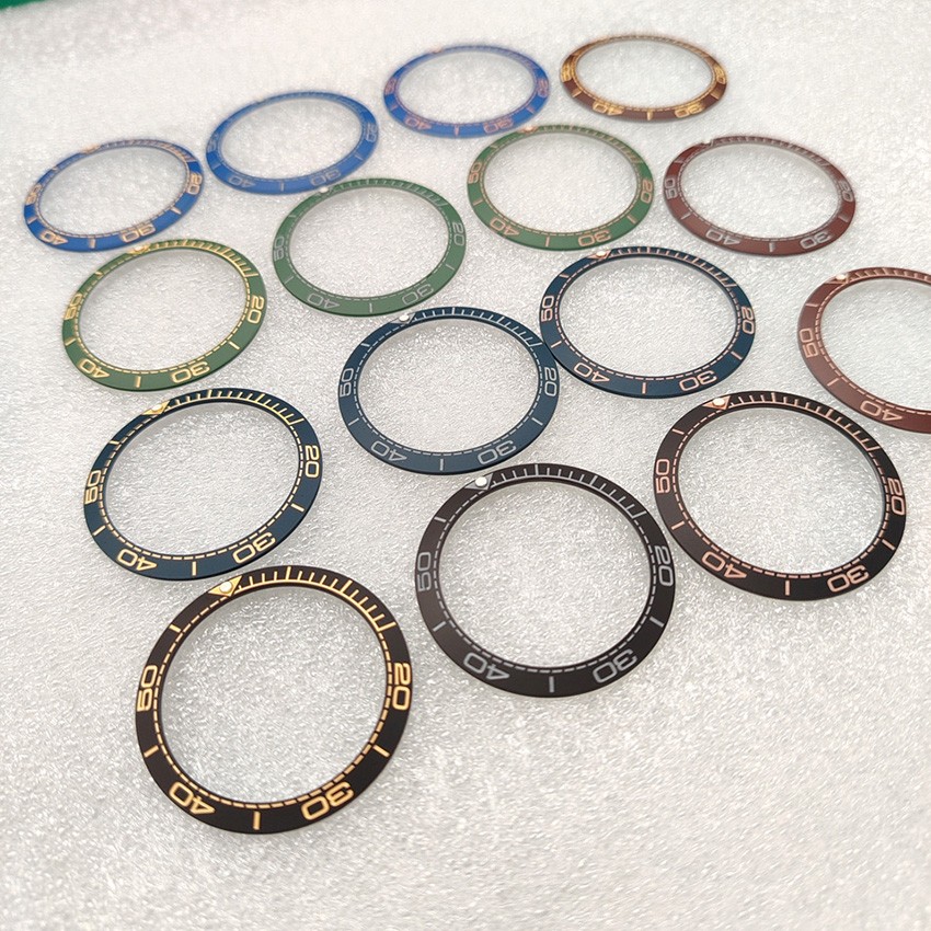 38MM Ceramic Bezel Watch Bezel SUB Beveled Watch Bezel Ring Insert Inner 30.5MM