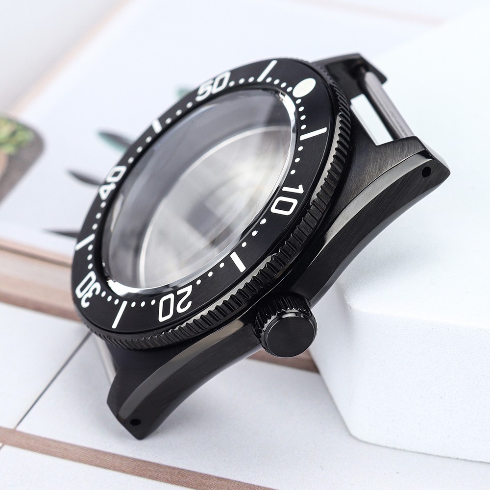 PVD STEEL Watch Case 40.5mm Prospex Style Sapphire 10ATM For JAPAN NH35 Movement