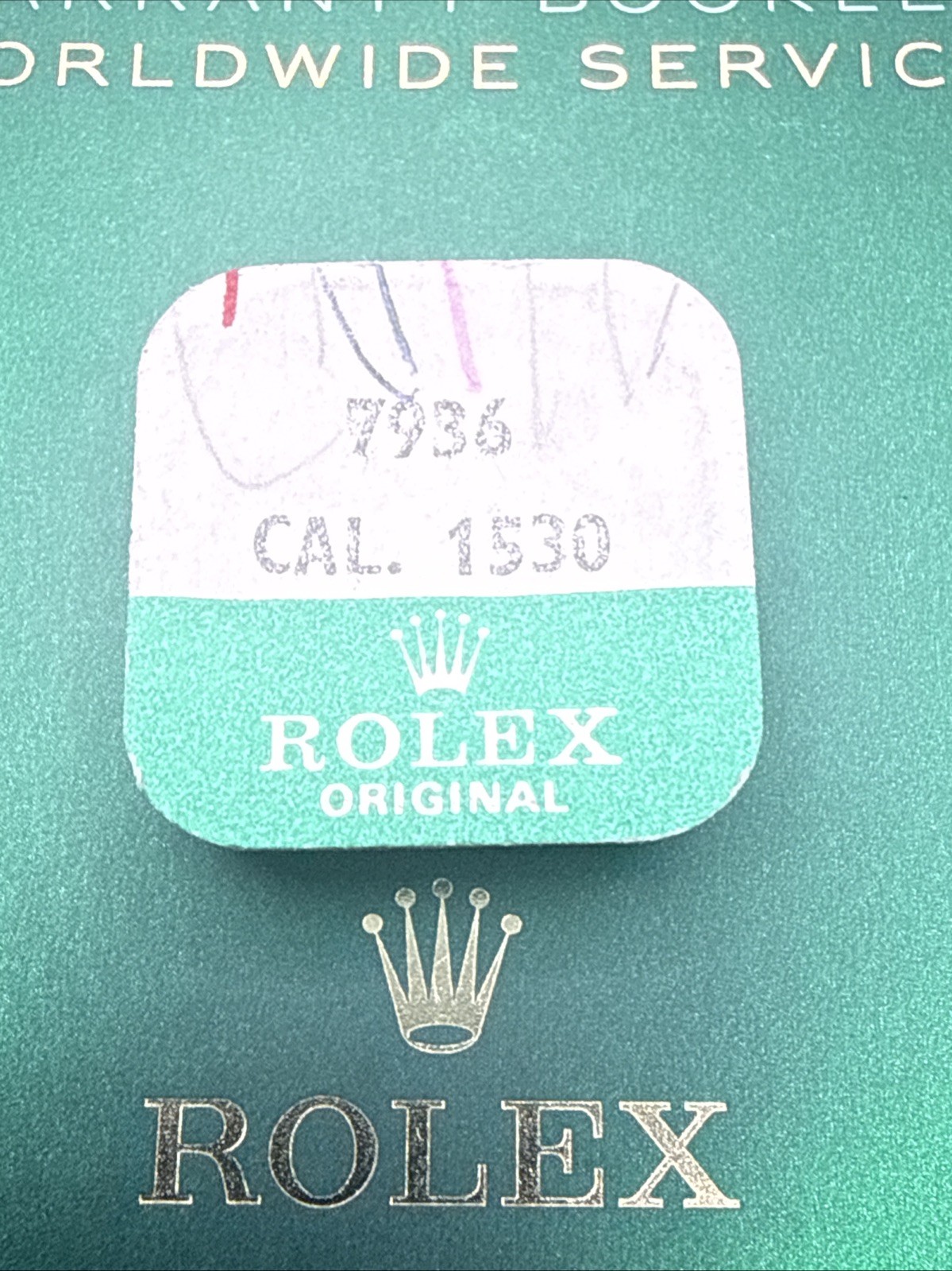 Genuine Rolex 1530 7936 In-Setting For Escape Wheel Upper/Lower New Sealed Pack