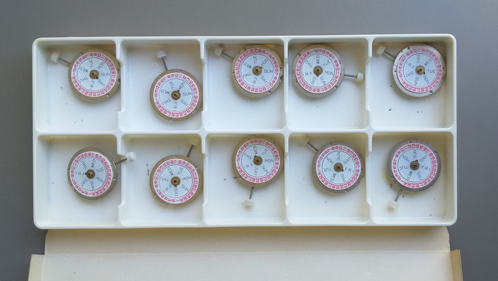 Ronda 1217 Cal. RL 1217 New Old Stock Hand Winder Watch Movement Lot of 10 NOS