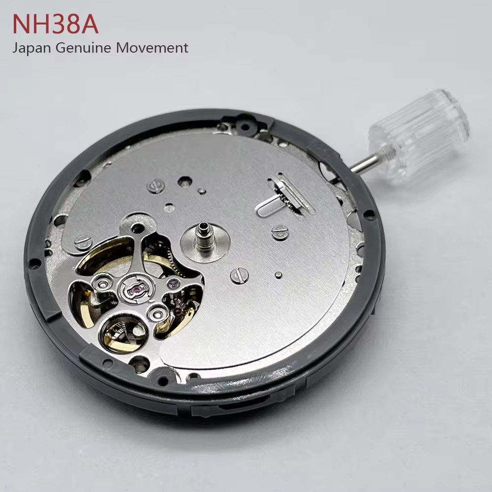 Japan Genuine NH38A Mechanical Movement Mod Automatic Watch Mechanism 24 Jewels