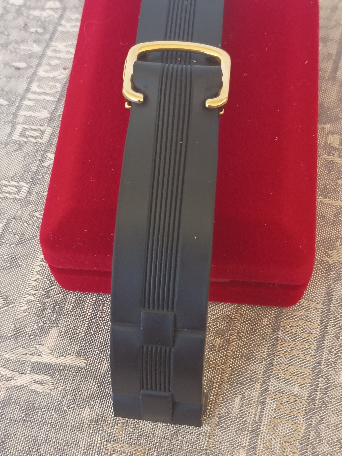 💥Original CARTIER Deployment Buckle Gold Plated 19mm Roadster 2510 W/R Strap💥