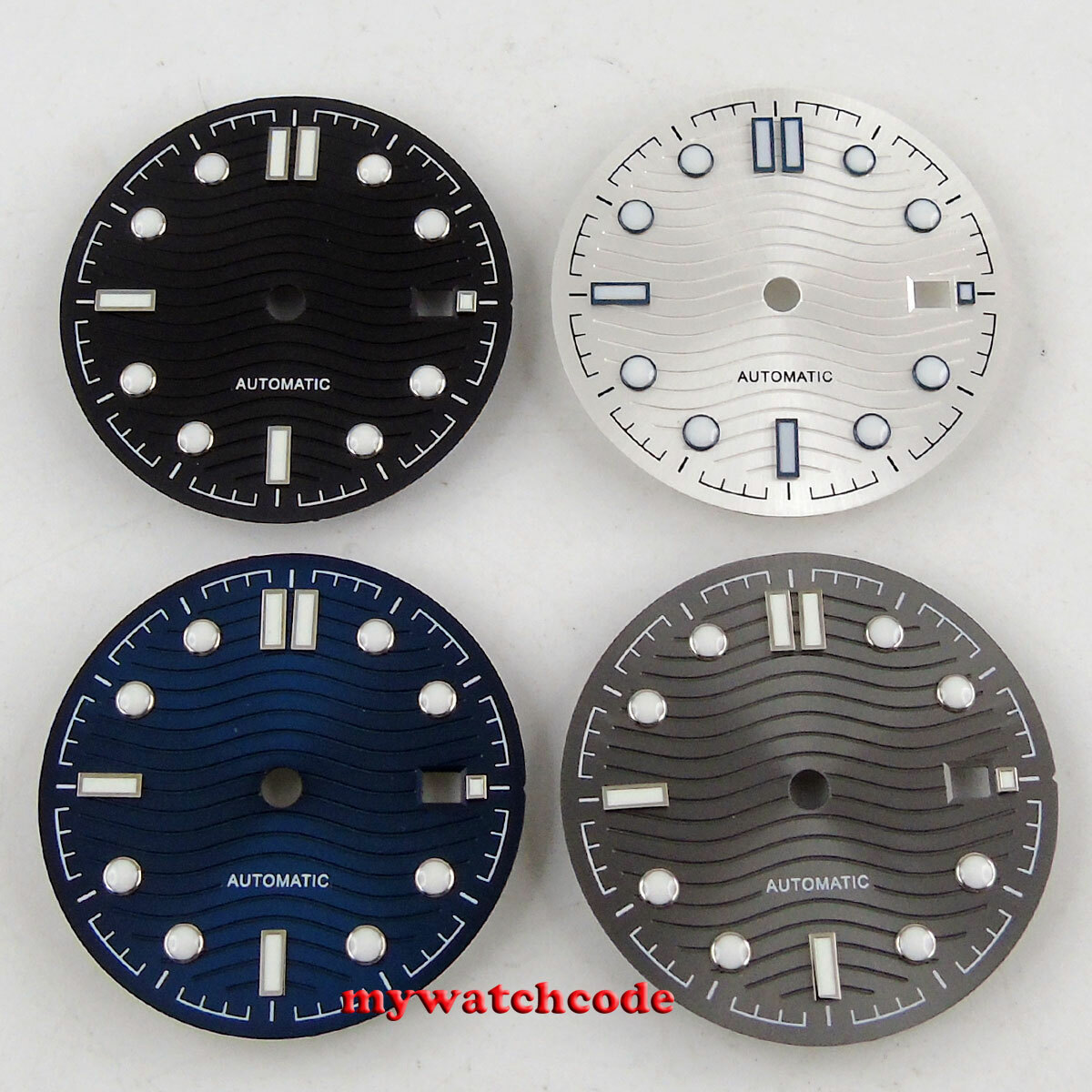 31mm pure sterile black gray blue dial fit ETA 2824 2836 mingzhu 2813 mens watch