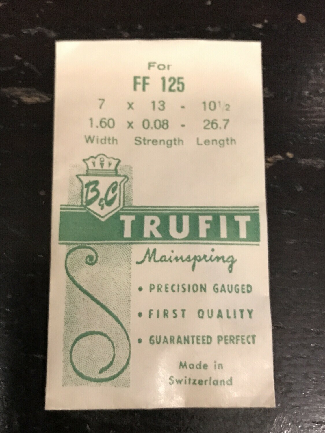 Trufit Mainspring for FF caliber 125 – Steel
