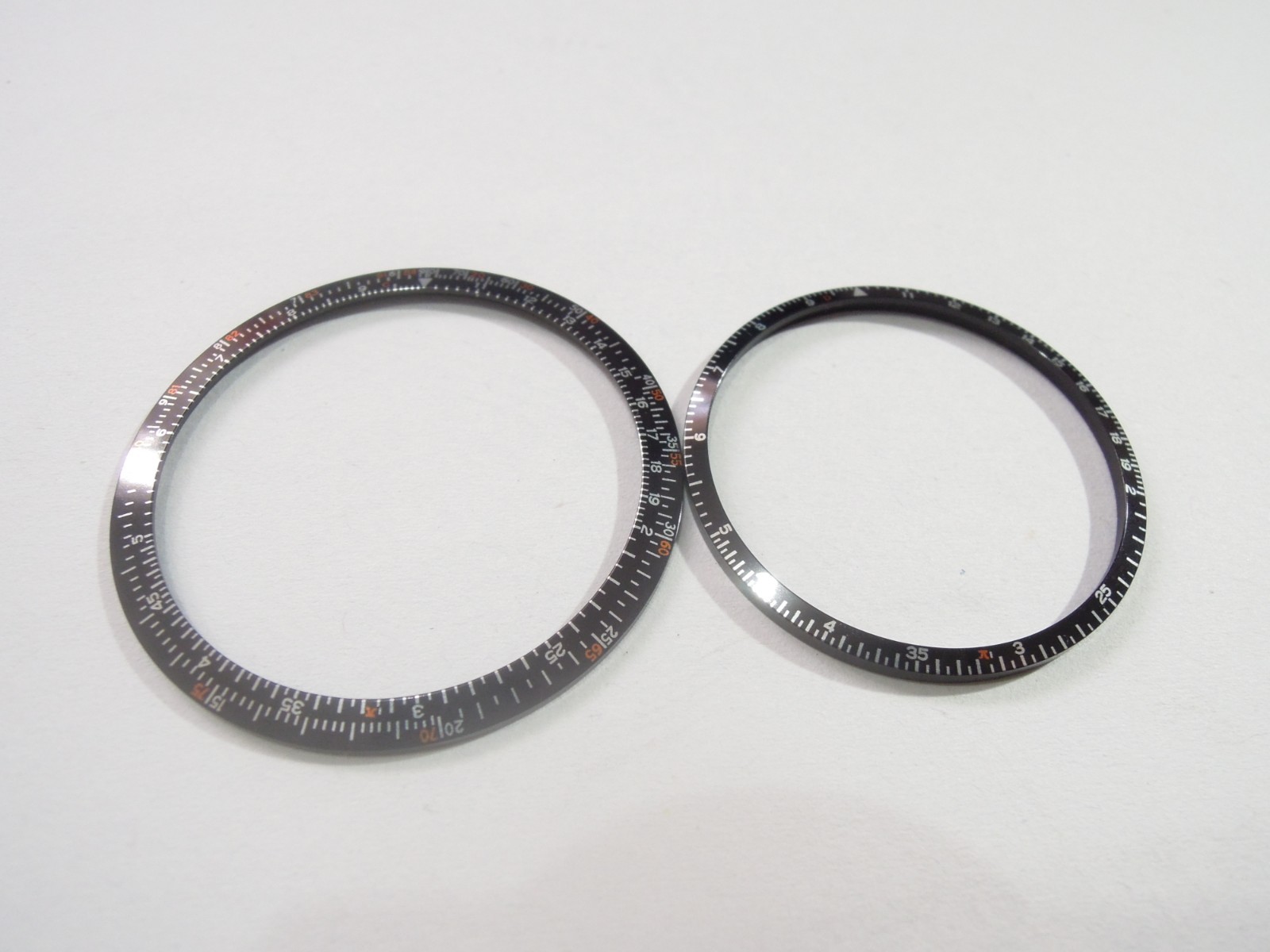 NEW TWO BEZEL INSERTS VINTAGE RARE CALCULATOR 6138-7000 SEIKO CHRONOGRAPH WATCH