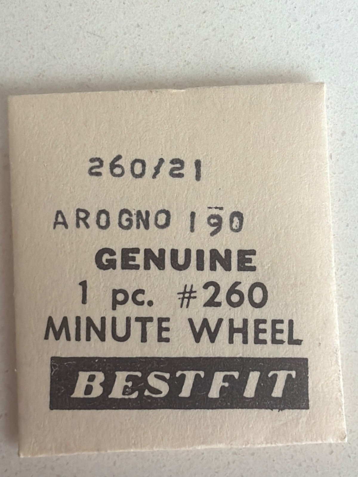 Minute Wheel #260 – Various Calibers – NOS – some ship Without Original Package