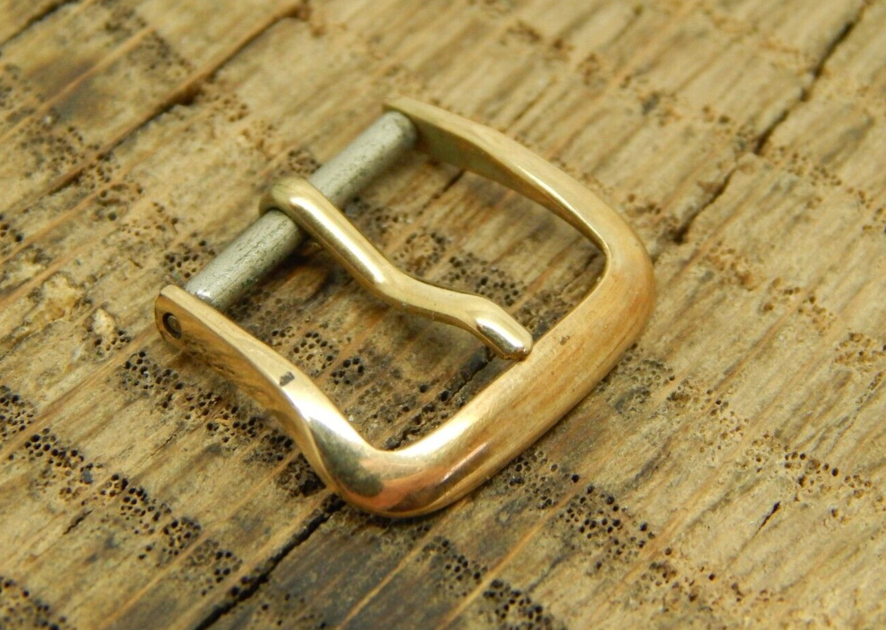 Vintage Gold Colored Hamilton Watch band Buckle 13mm Circa 1950s or 1960s