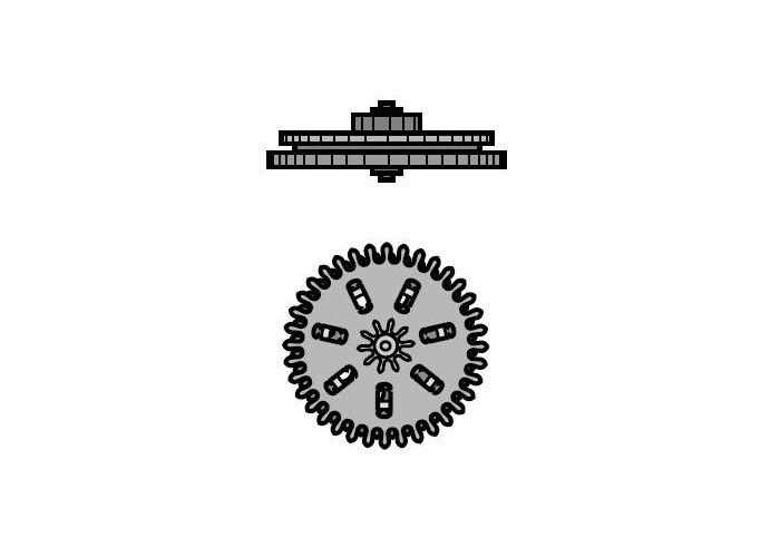 ETA 2671 reversing wheel [#1488] swiss made {20% discounts}