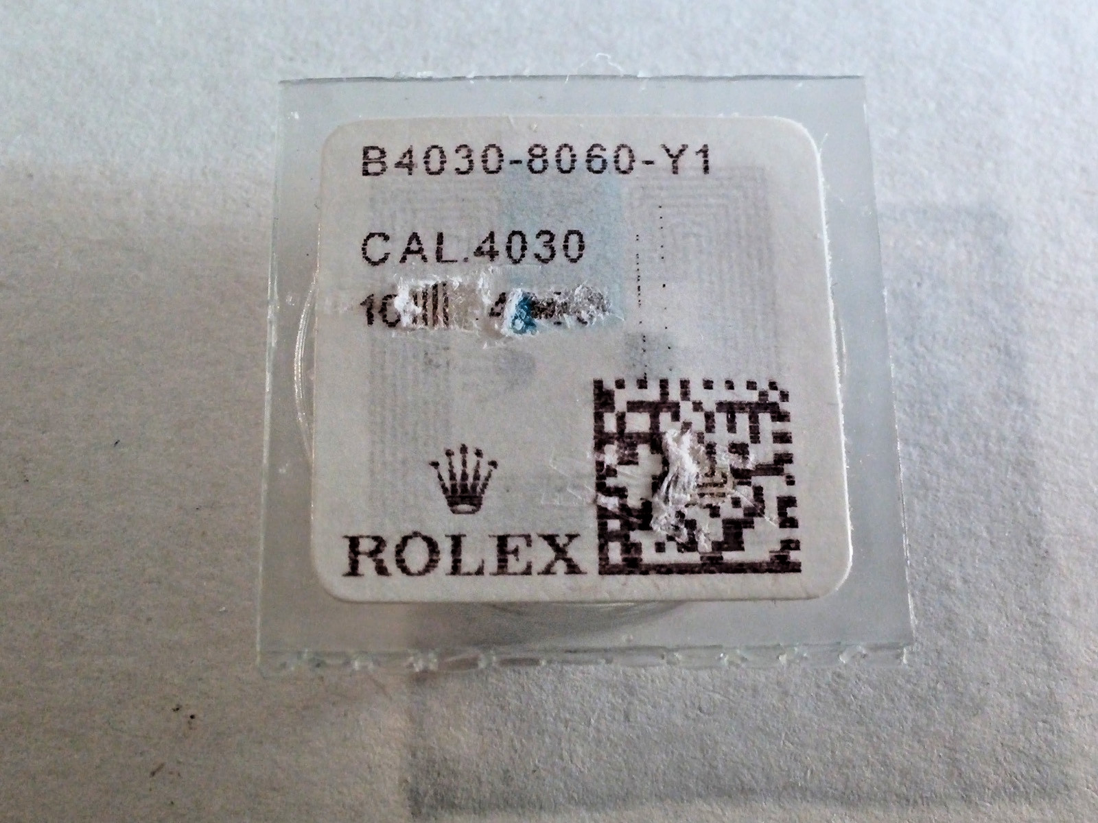 original Rolex 4030 8060 Driving Wheel, Brand New, Sealed for watch repair