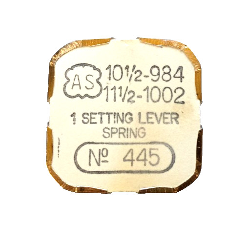 AS 984 Setting Lever Spring Set Bridge watch part #445/636 SEE INTERCHANGE LIST