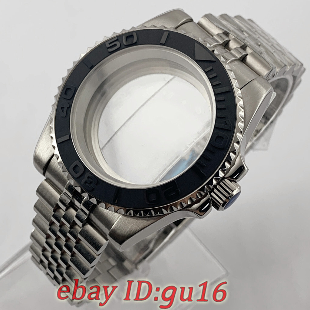 40mm Sapphire Ceramic bezel Watch Case Fit NH35 NH36 ETA 2824/2836 Miyota 8215