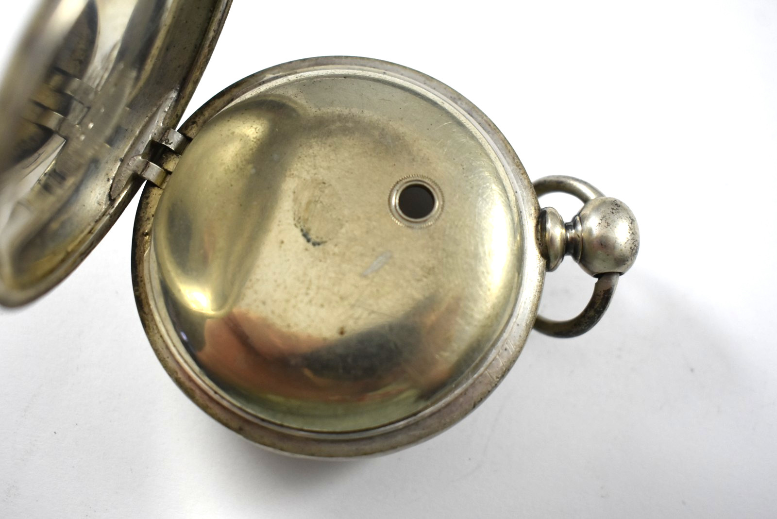 Vintage Invisible Joint Rare 4oz Coin Silver 18s OF Pocket Watch Case lot.wg