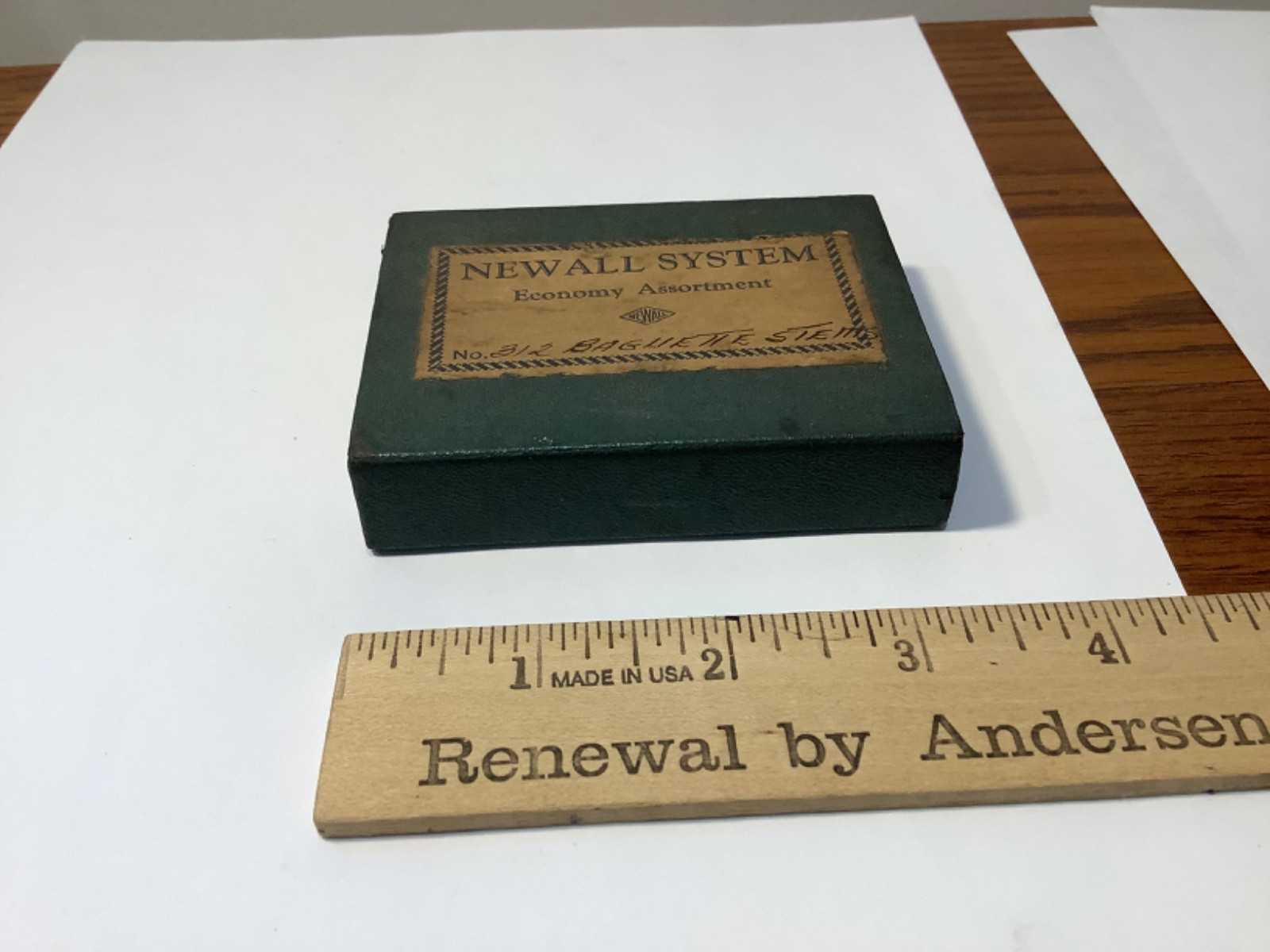 VINTAGE NEWALL BRAND BAGUETTE WATCH STEMS