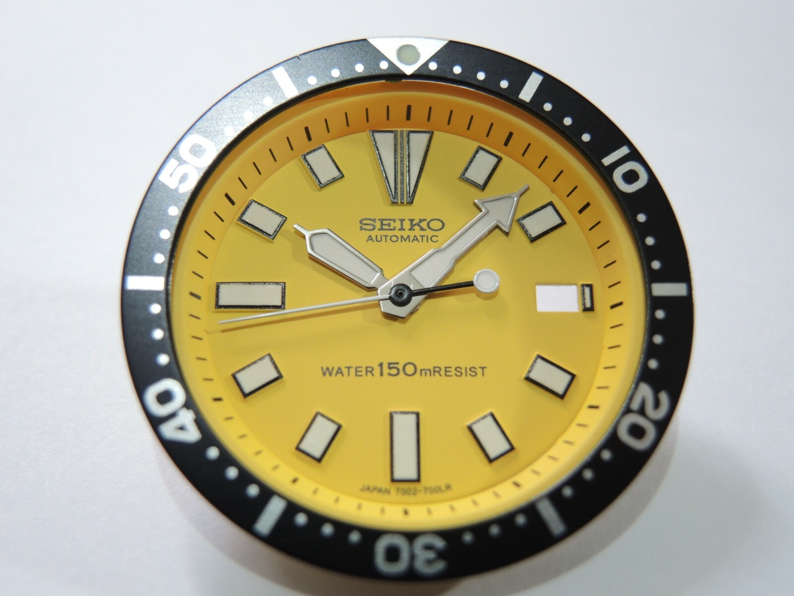 NEW YELLOW DIAL,HANDS,M.T & BEZEL INSERT LARGE DIVERS 7002-7001/700J AUTOMATIC
