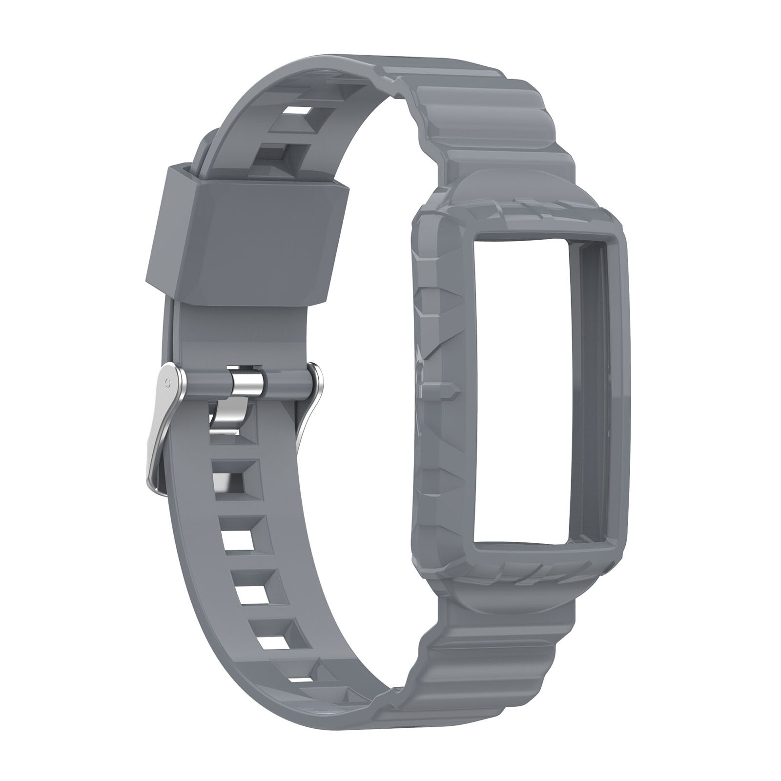 TPU Armor-In-One Watch Strap Watch Accessories Parts for Fitbit Charge6/5/4/3