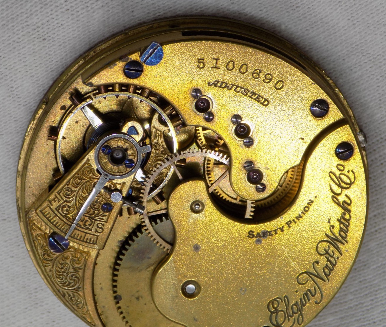1894 Elgin National Watch Co. Grade 3 Model 3 16S 15J Pocket Watch Movement