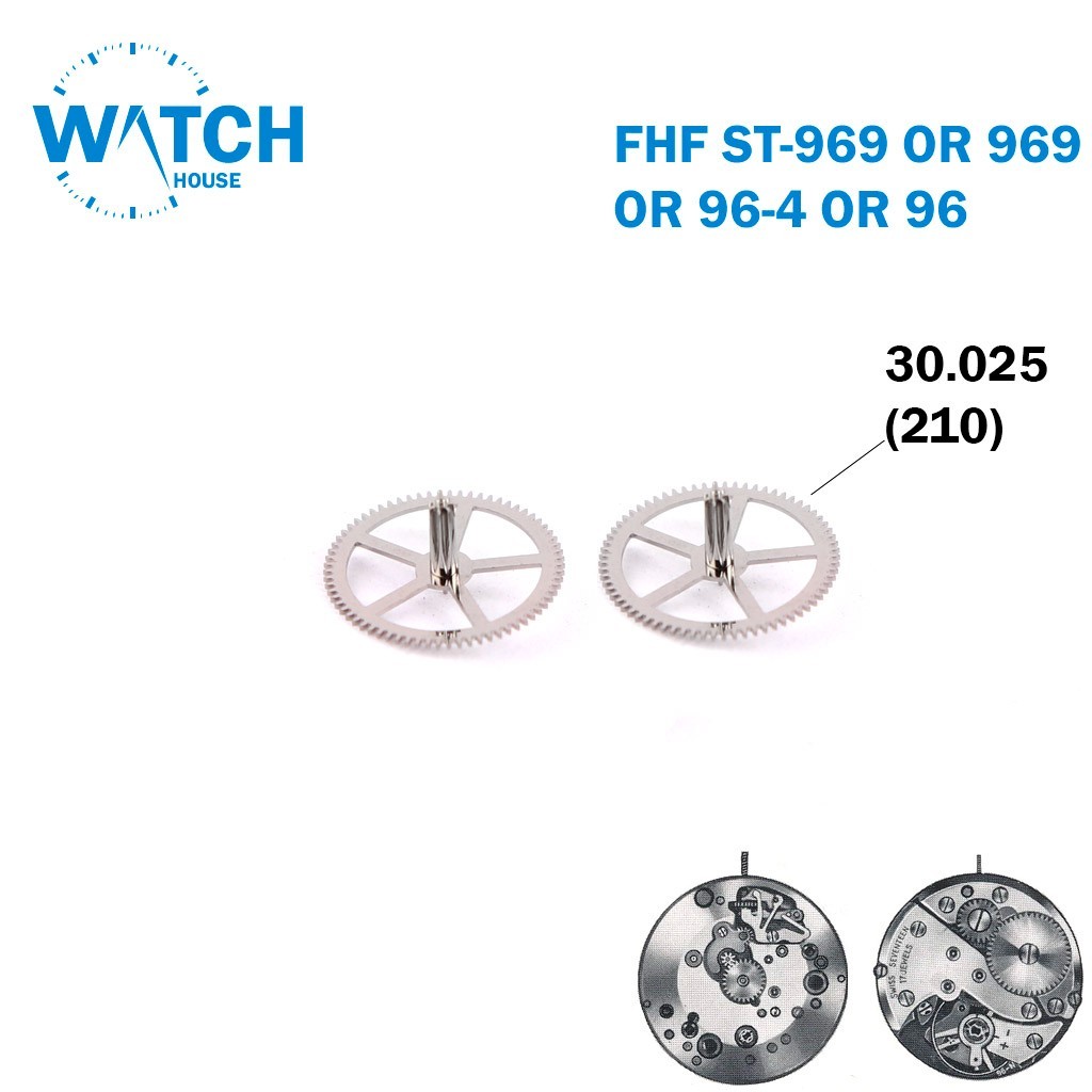 2PCS Third wheel-For Movement FHF ST969/969/96-4-Swiss Part No.210