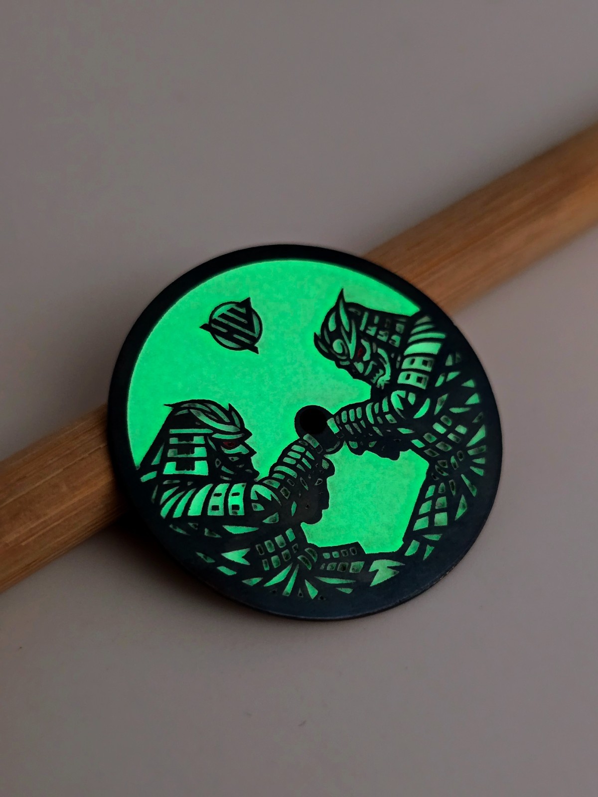 Custom-Made FULL LUME Watch Dial | Samurai – Order any designsize