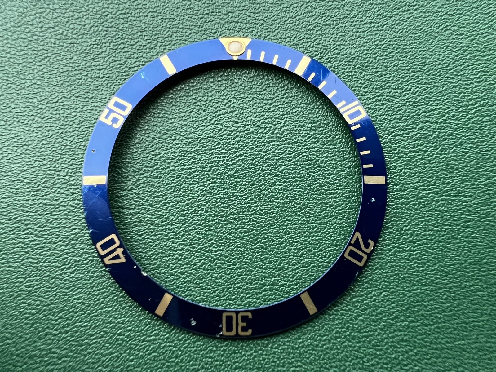 Genuine Rolex Submariner Date 16613 16803 16808 16818 Blue Bezel Insert #5298