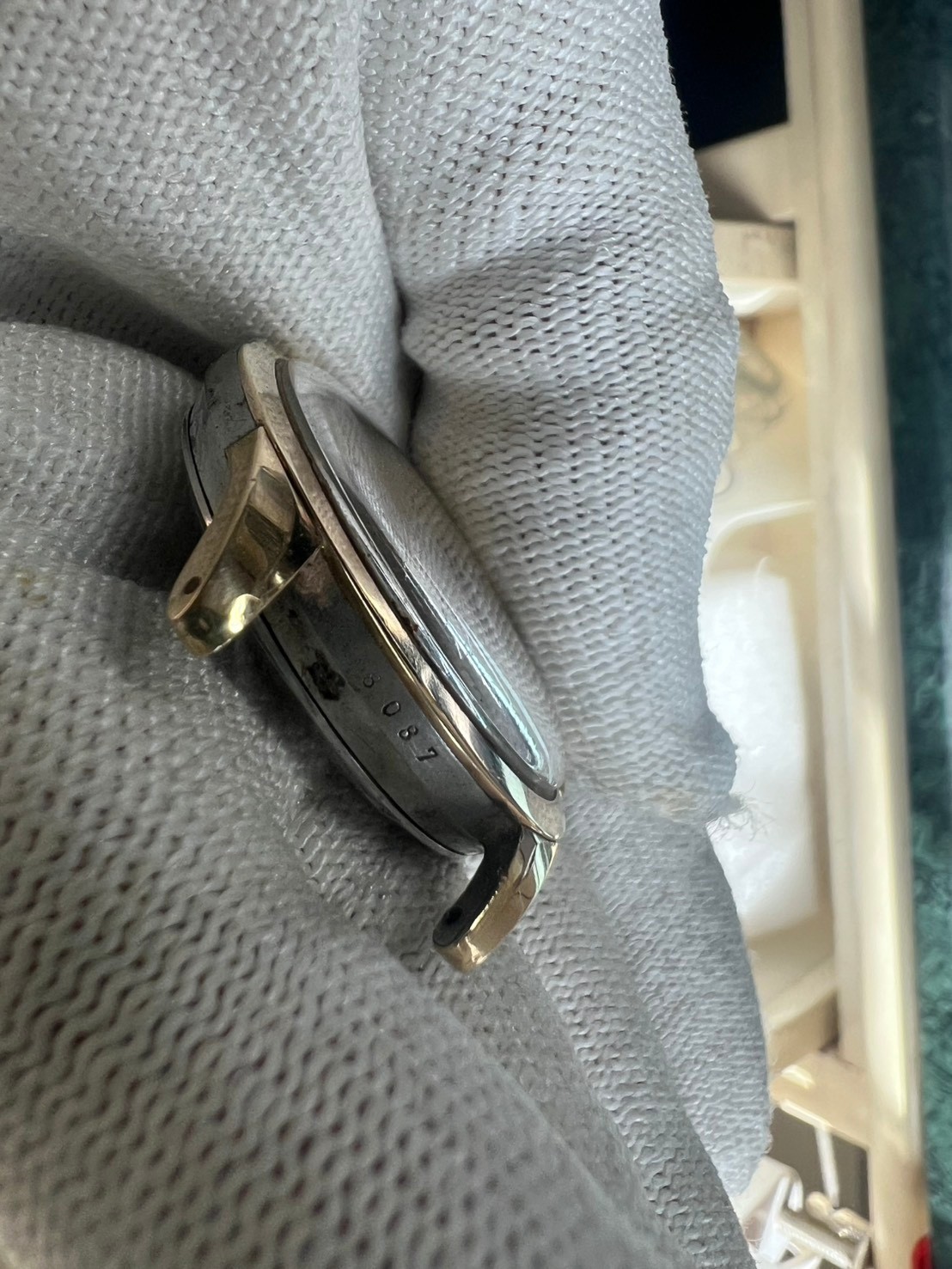 92. Mido Multifort Deluxe 35.5mm running gold cap sell as part cal 1200 C