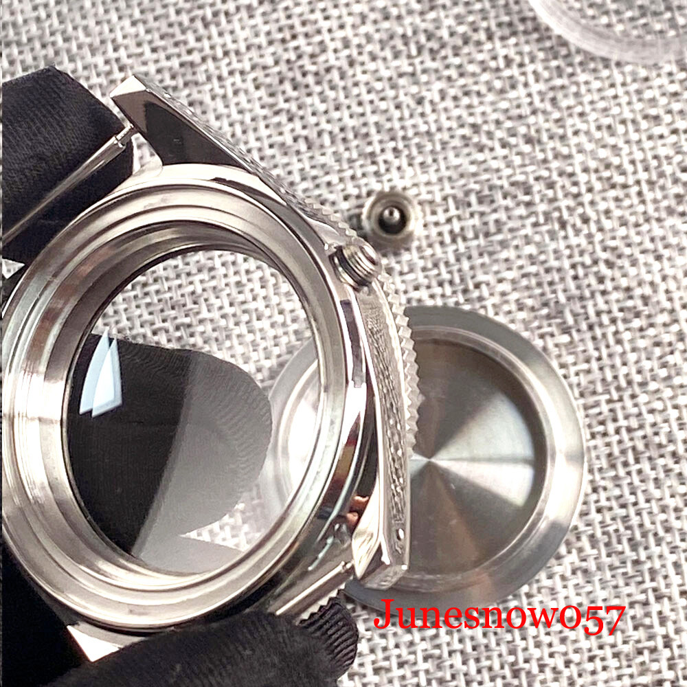 62MAS Watch Case fit NH35A NH36A PT5000 ST2130 ETA2824 AR Sapphire Chapter Ring
