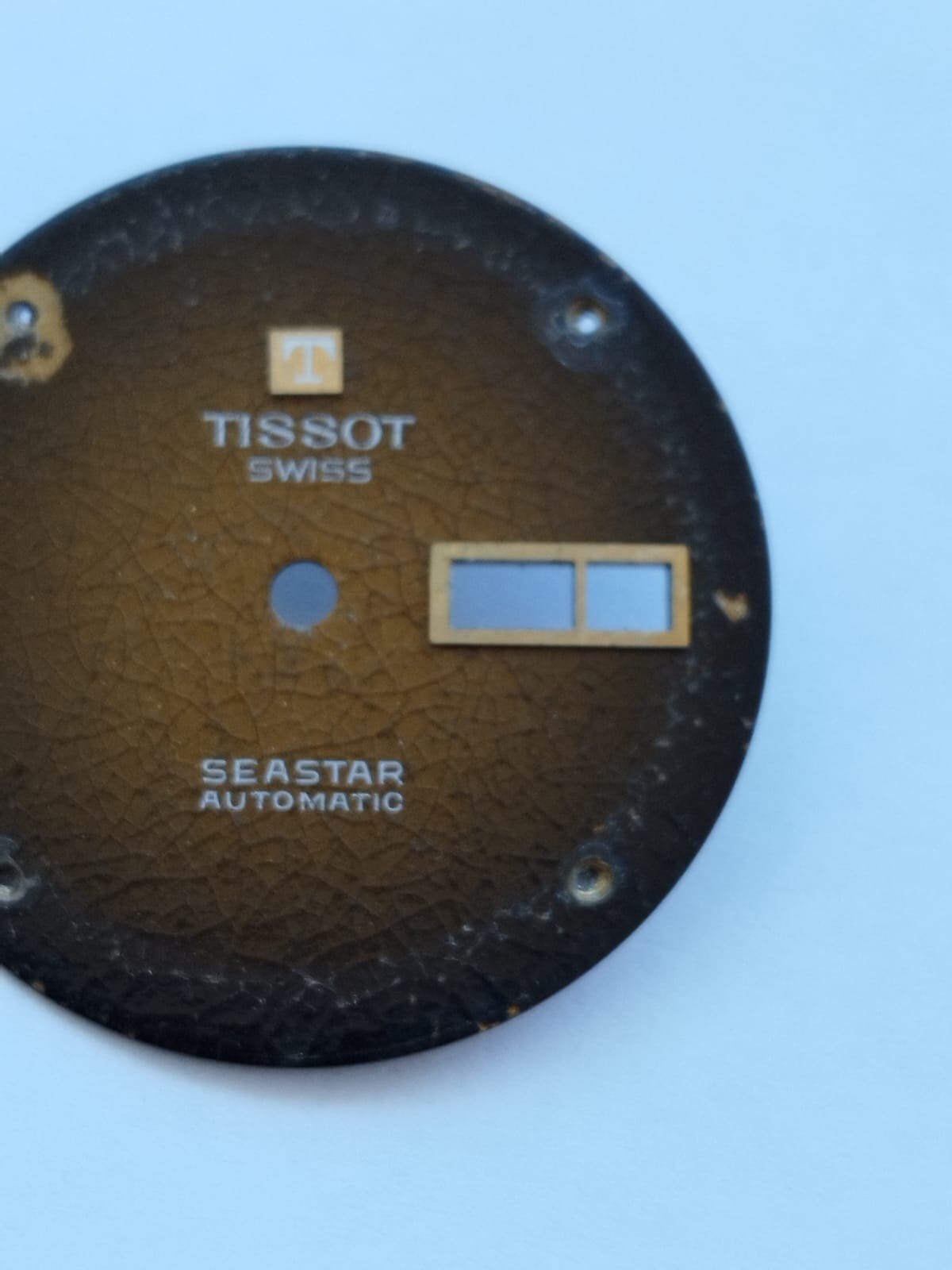 Tissot Seastar automatic Case Ref. 46669-4 Cal 2571 With Dial Gold Playted Used