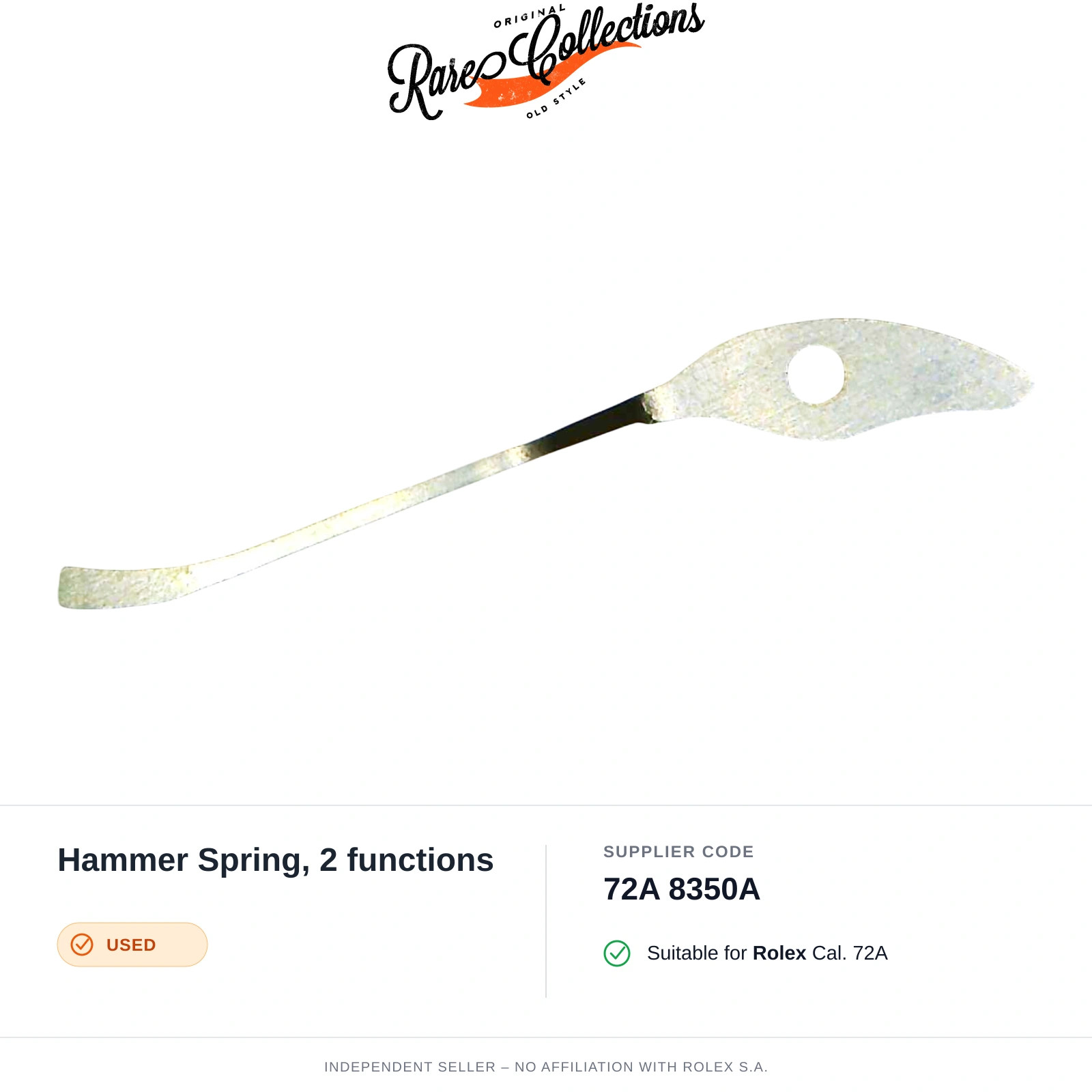 Hammer Spring, 2 functions for Rolex (cod. 72A 8350A) — Used Good Condition