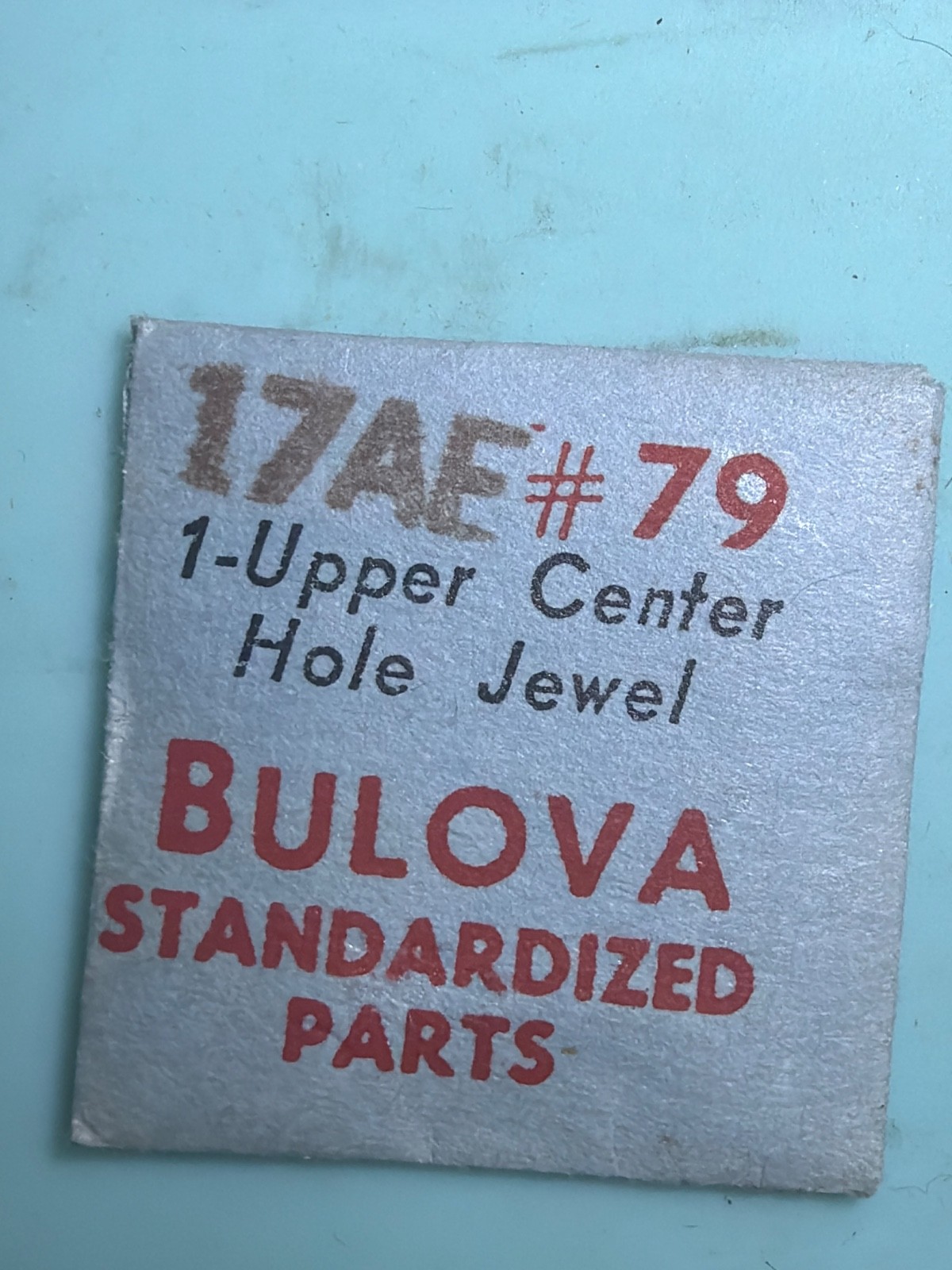 Bulova #78 – Fourth Wheel Lower Jewel – NOS – Various Calibers
